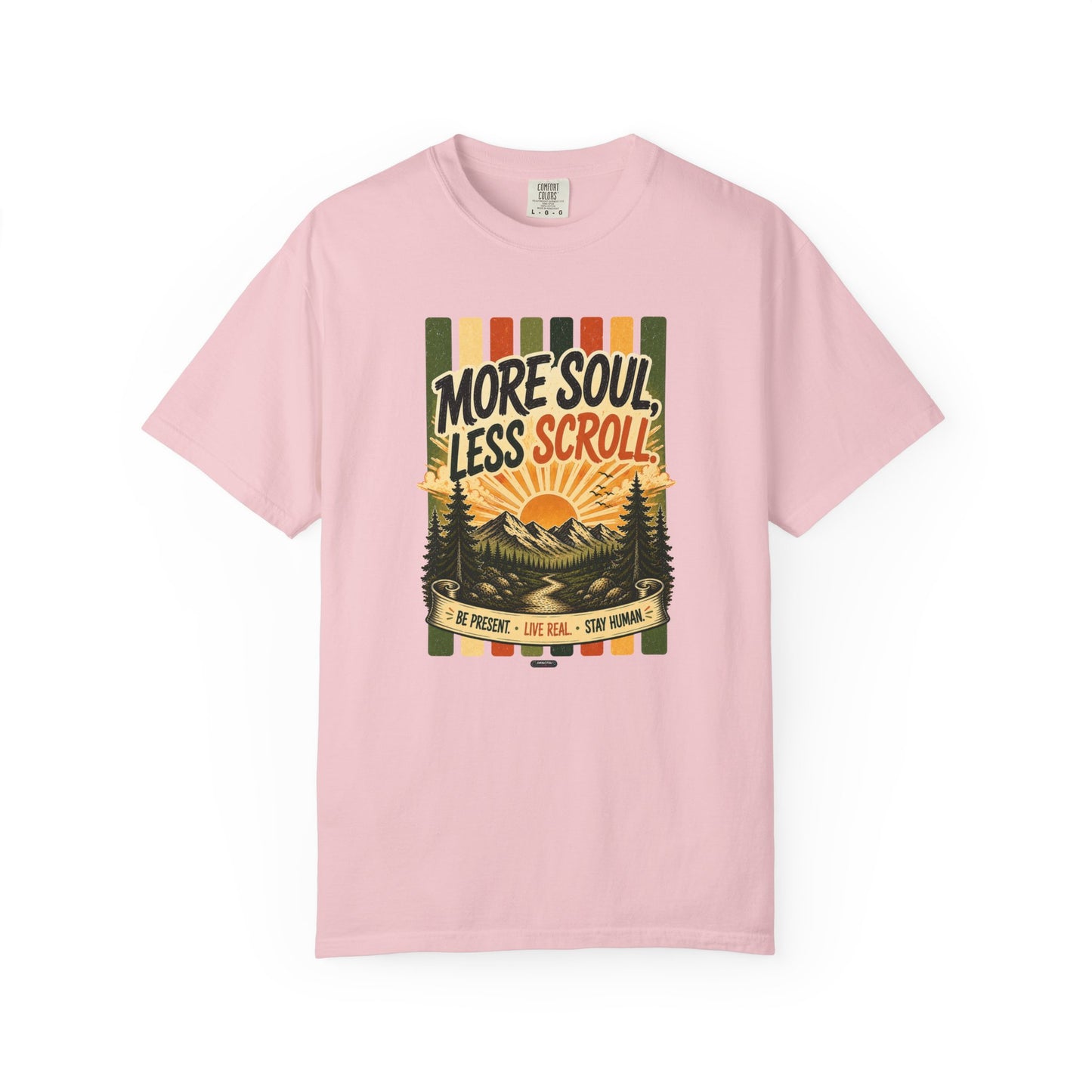 HUMANWARE : More Soul, Less Scroll  Retro Nature T-Shirt