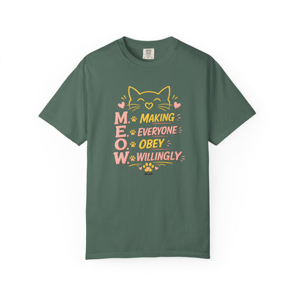 CAT "MEOW" Making Everyone Obey Willingly T-Shirt