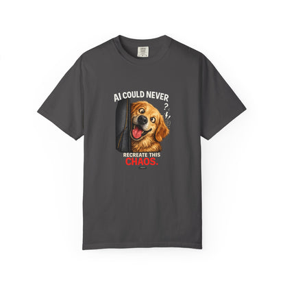 DOG Golden Retriever: AI Could Never Recreate This Chaos T-Shirt
