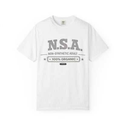 NSA 'Non-Synthetic Adult' 100% Organic T-Shirt