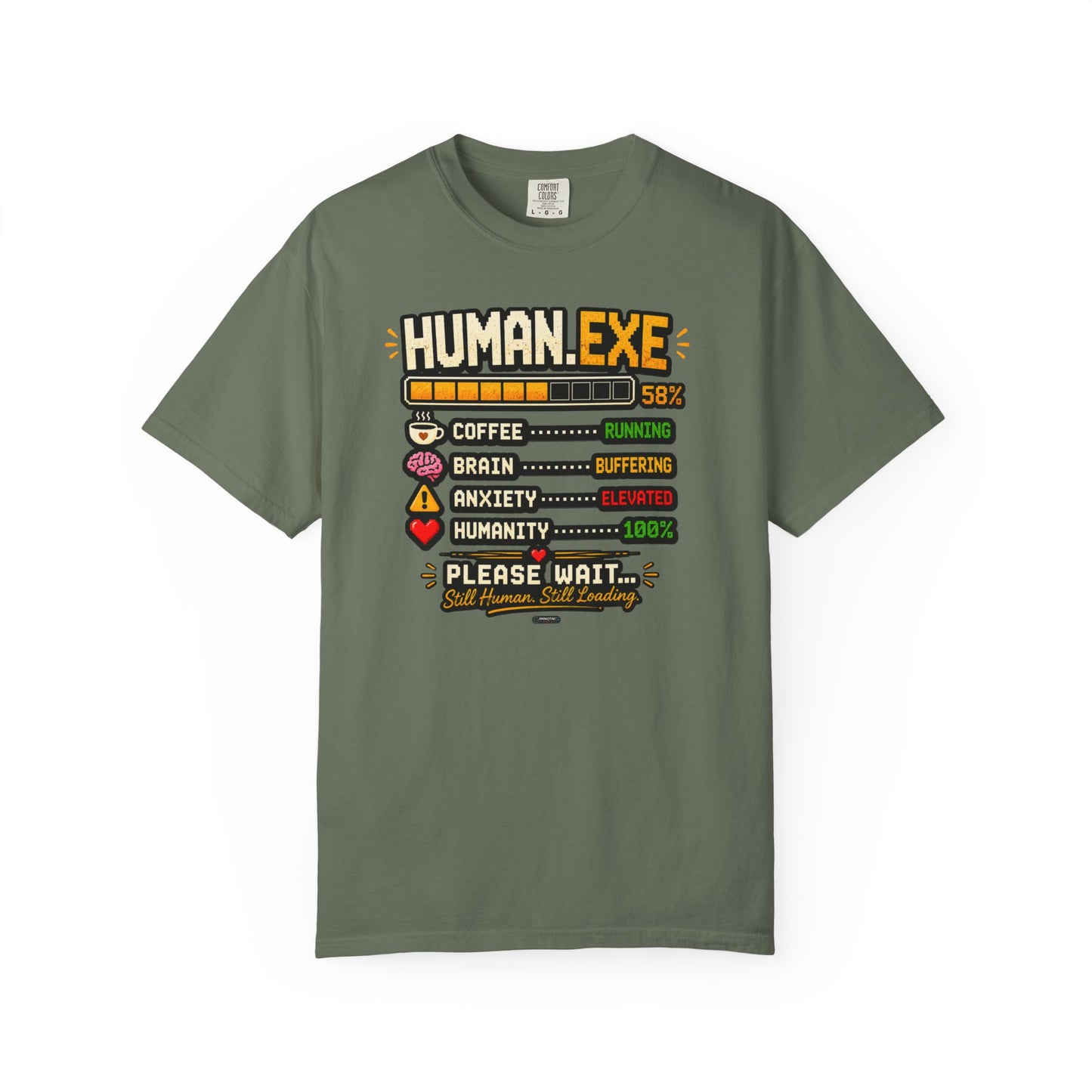 Human.EXE Loading Funny Graphic T-shirt