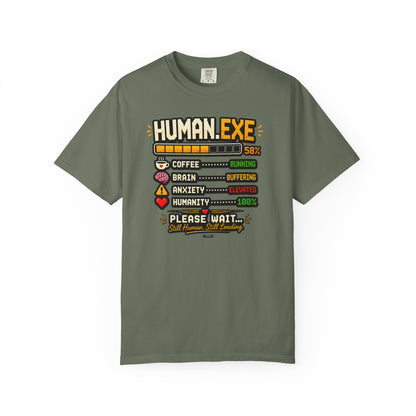 Human.EXE Loading Funny Graphic T-shirt