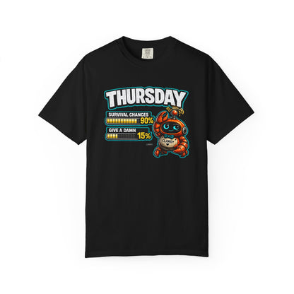 THURSDAY: Survival Chances 90%, Give a Damn 15%
