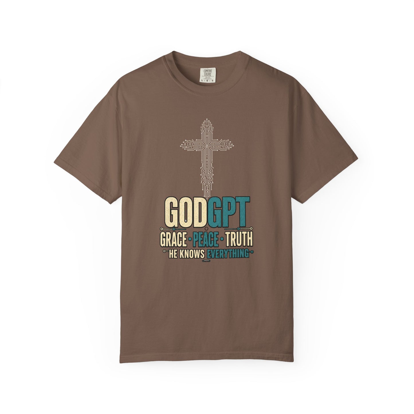 DigitalDivine: GODGPT Grace-Peace-Truth — Cross Faith Graphic Tee