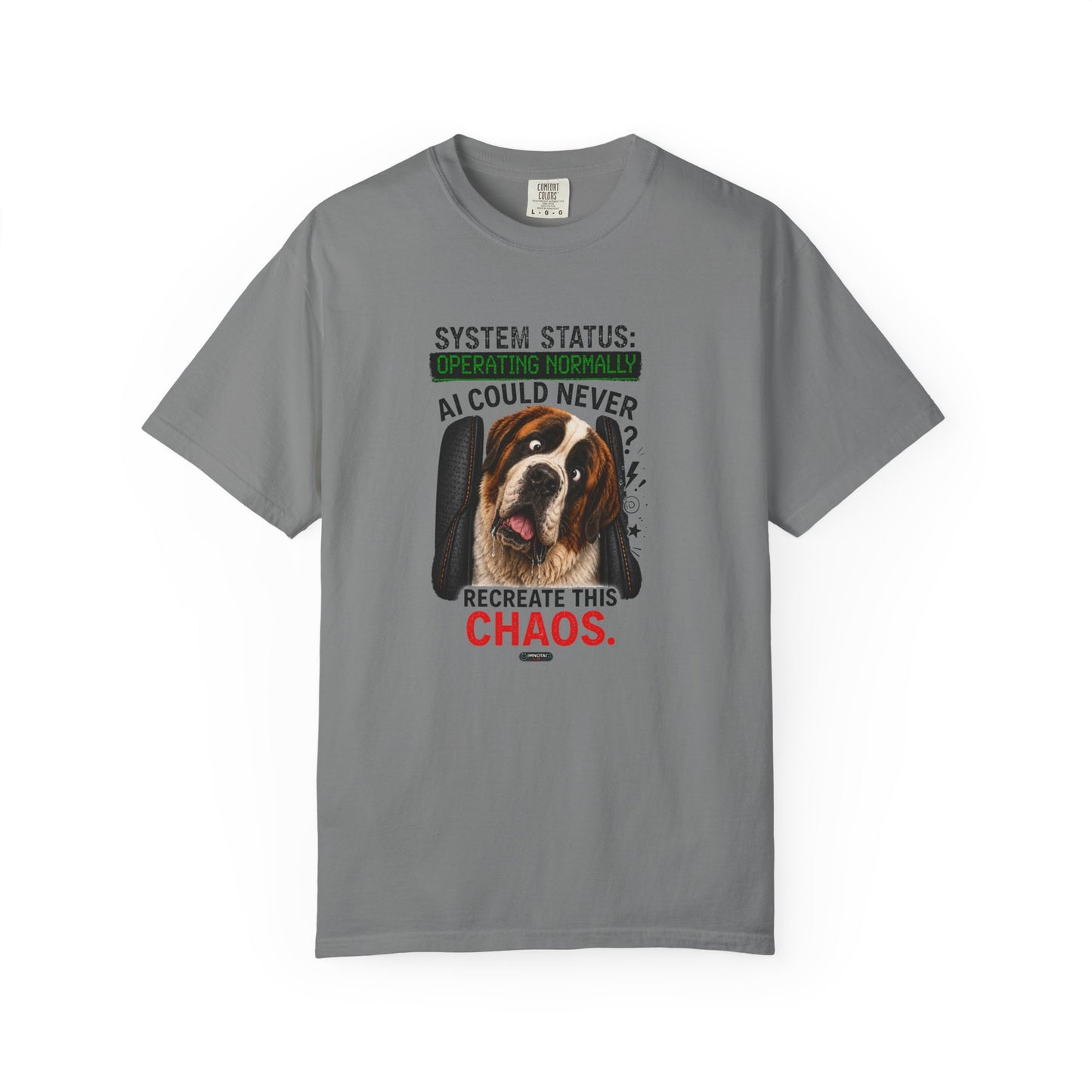 DOG St. Bernard: AI Could Never Recreate This Chaos T-Shirt