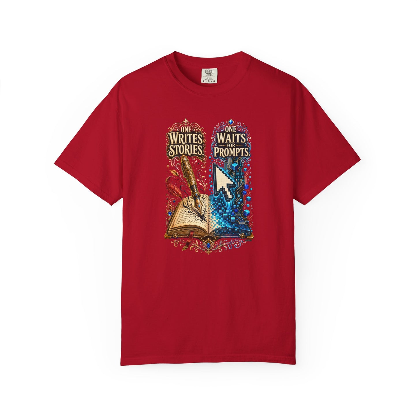 BOOKTee: One Writes Stories, One Waits Prompts T-Shirt