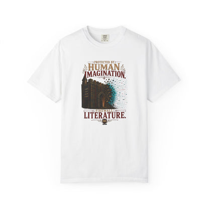 BOOKTee: Protected by Human Imagination, Firewall Literature Graphic Tee