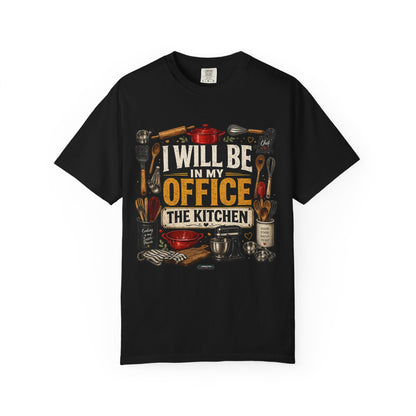 Dad Rule Kitchen Is My Office T-Shirt — Funny Chef/Cook Shirt