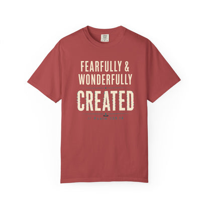 DigitalDivine: Fearfully & Wonderfully Created Faith Graphic Tee