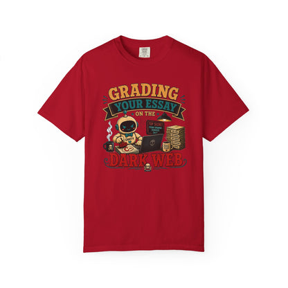 BTS: Grading Your Essay in the Dark Webb - Graphic Tee (Teacher / Parent Humor)
