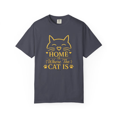 CAT HOME — Where the Cat Is T-Shirt