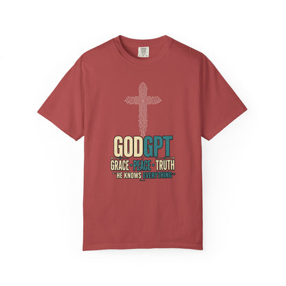 DigitalDivine: GODGPT Grace-Peace-Truth — Cross Faith Graphic Tee