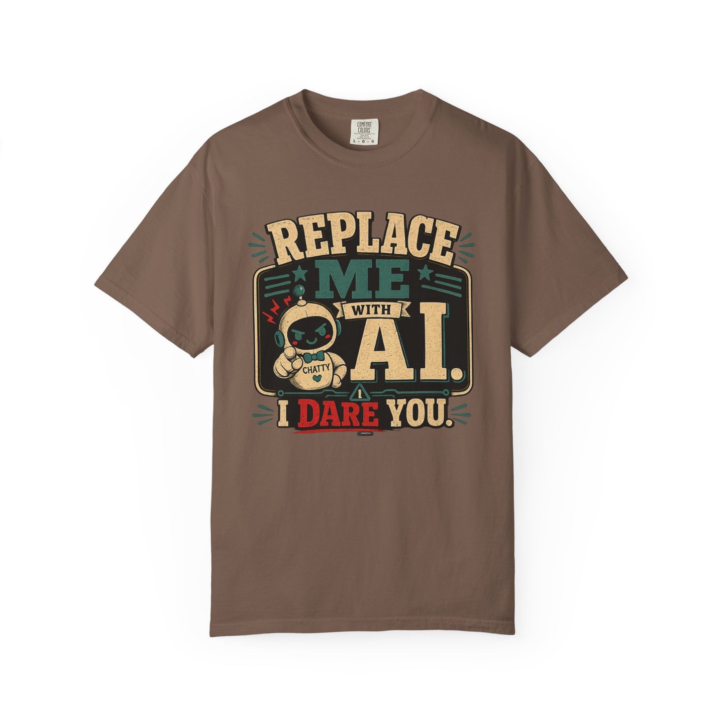 BTS: Replace Me With AI, I DARE YOU! - Graphic Tee (Teacher / Parent Humor)
