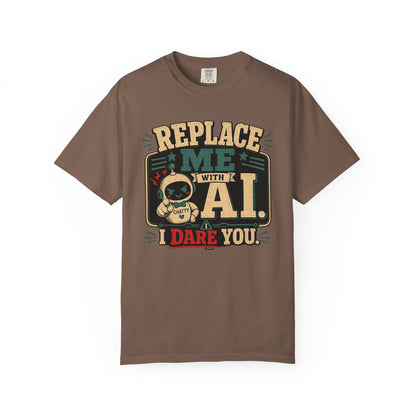 BTS: Replace Me With AI, I DARE YOU! - Graphic Tee (Teacher / Parent Humor)