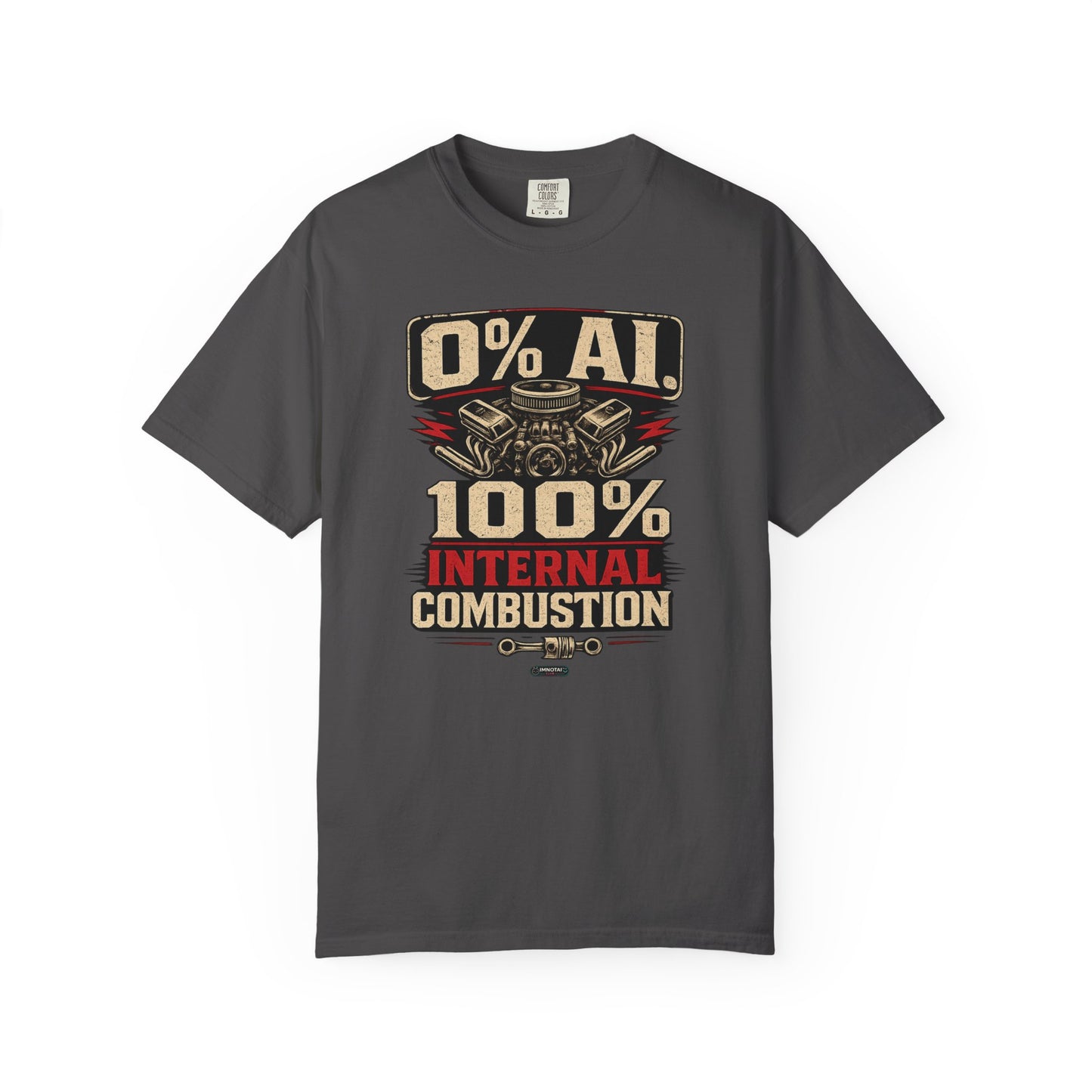 CLASSIC CAR 0% AI. 100% Internal Combustion T-Shirt