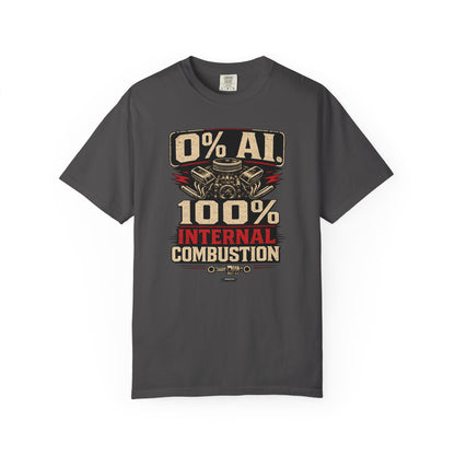 CLASSIC CAR 0% AI. 100% Internal Combustion T-Shirt