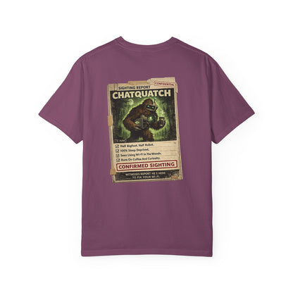 Chatquatch Sighting T-Shirt — Vintage Cryptid Poster Graphic Tee