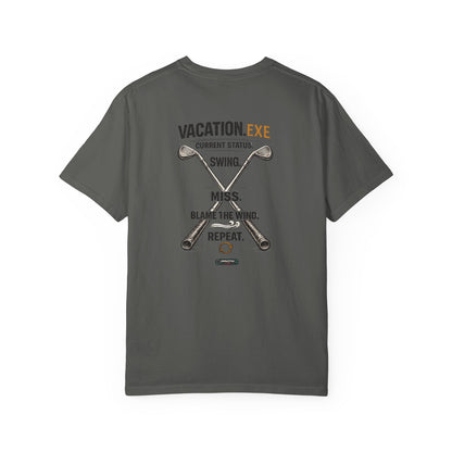 Vacation.exe Golf CLASSIC T-Shirt — Funny Golfing Swing, Miss, Blame the Wind