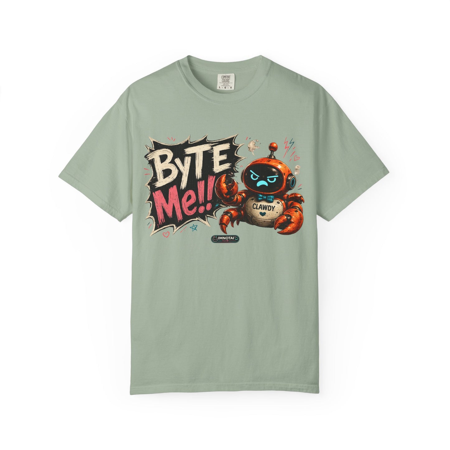 Clawdy "Byte Me" Graphic T-Shirt