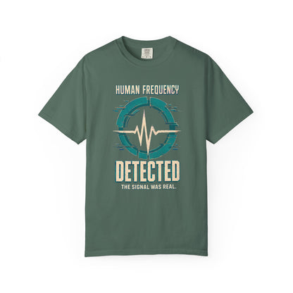 MUSIC: Human Frequency Detected" Graphic Tee