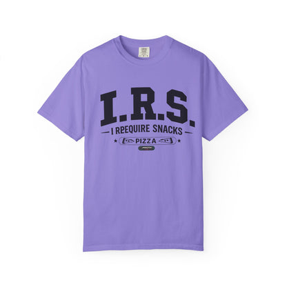 I.R.S. I Require Snacks Pizza T-Shirt