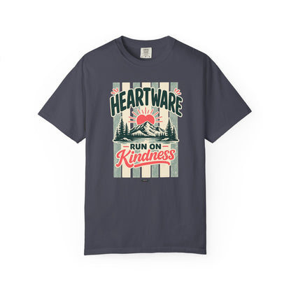HUMANWARE : HEARTWARE. Run on Kindness. Retro Nature T-Shirt