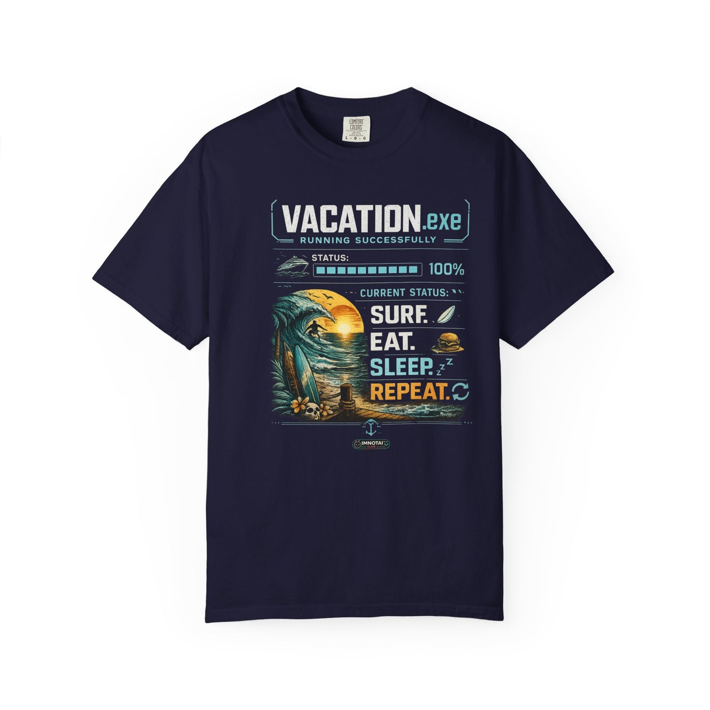 Vacation.exe Surf. Eat. Sleep. Repeat. T-Shirt