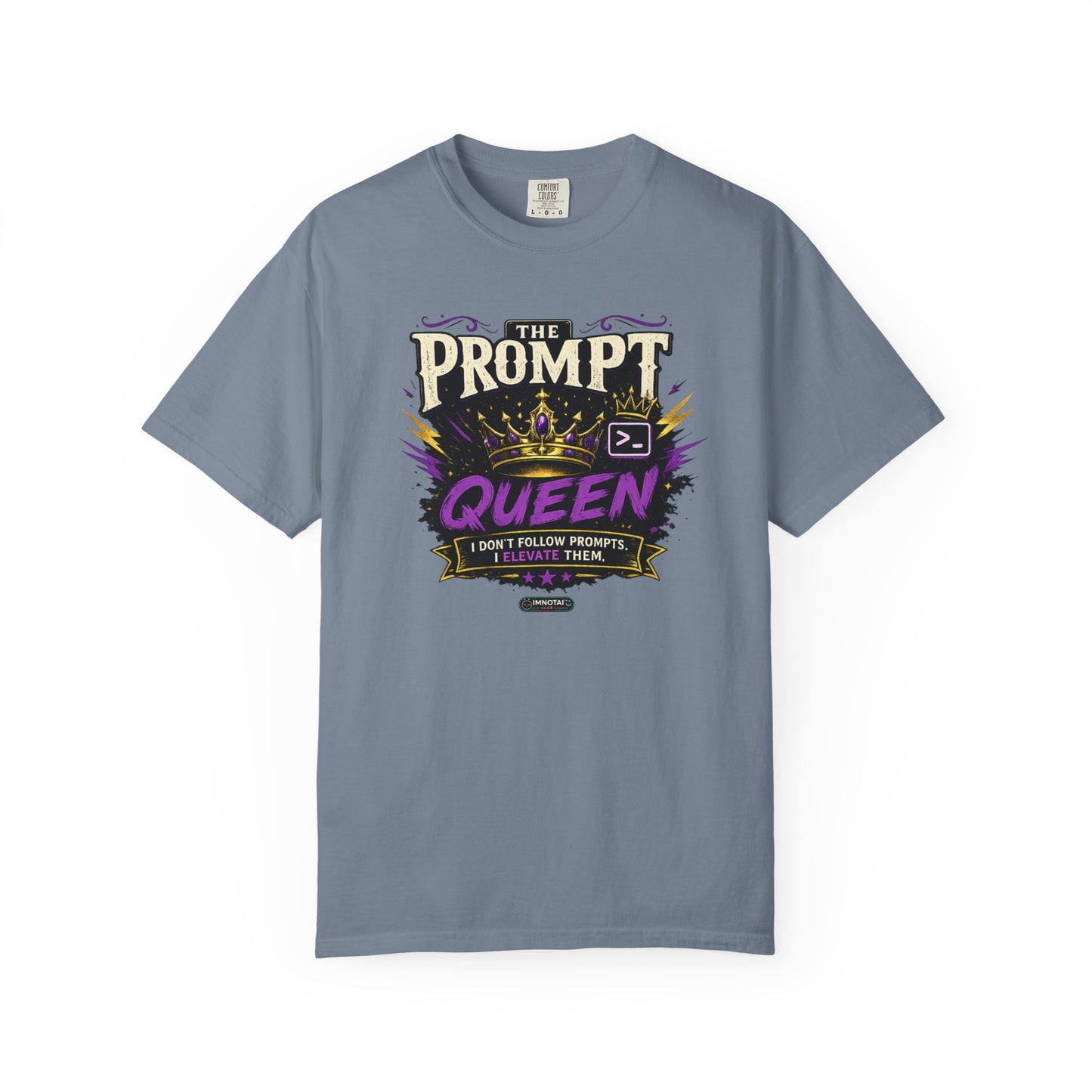 Prompt Queen" Graphic Tee with Crown Design