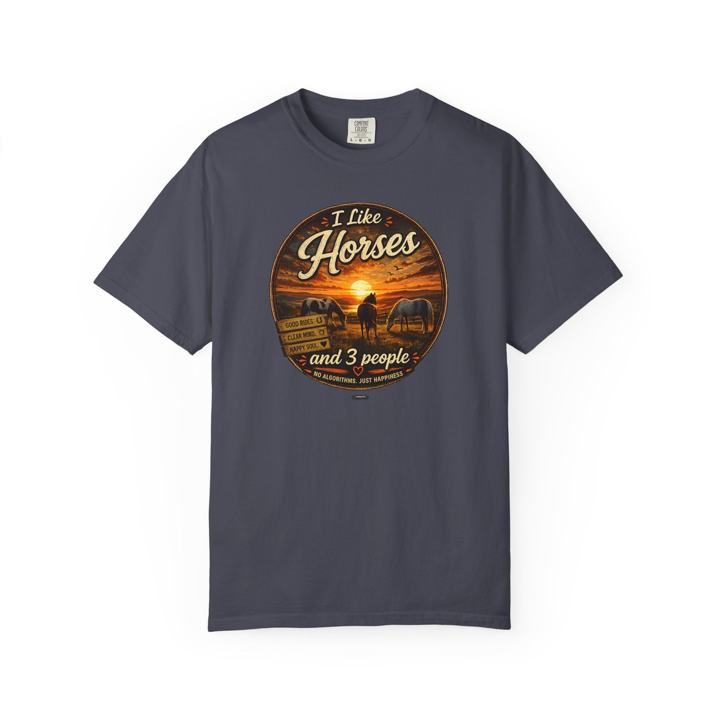 I Like Horses  and 3 People T-shirt