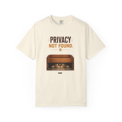 CAT: Privacy Not Found Cat T-Shirt