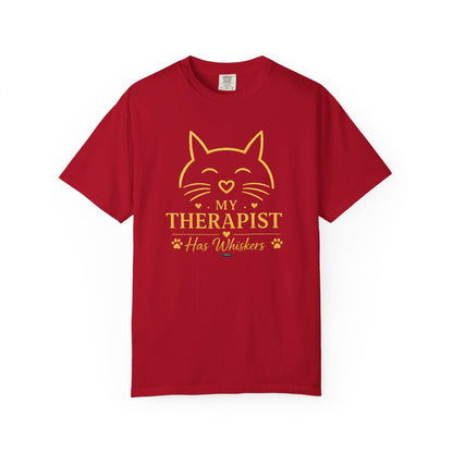 CAT My Therapist Has Whiskers T-Shirt