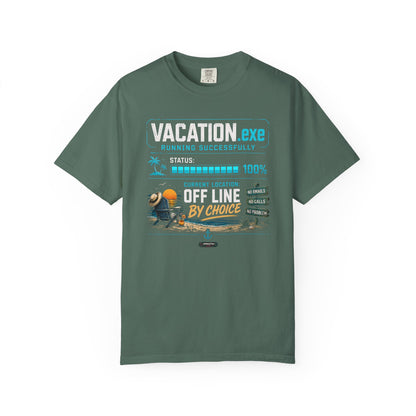 Vacation.exe Offline By Choice Beach Tshirt