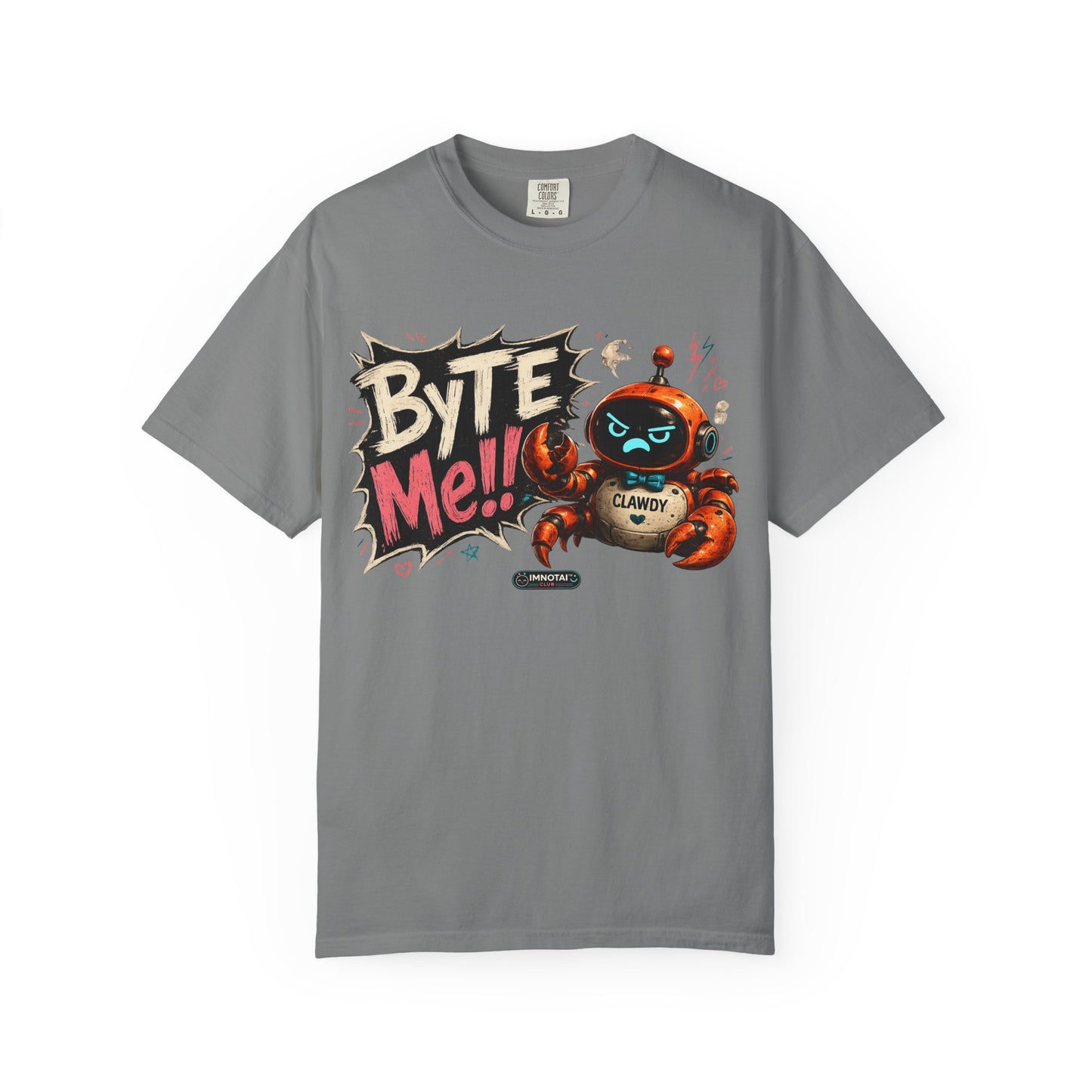 Clawdy "Byte Me" Graphic T-Shirt