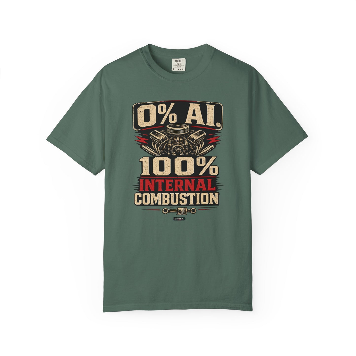 CLASSIC CAR 0% AI. 100% Internal Combustion T-Shirt