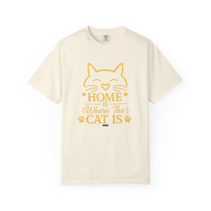 CAT HOME — Where the Cat Is T-Shirt