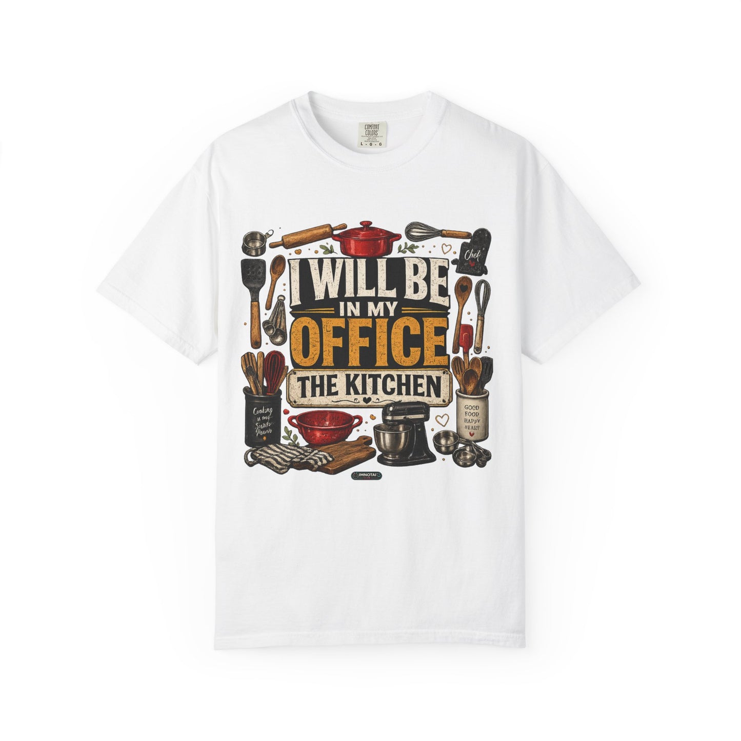 Dad Rule Kitchen Is My Office T-Shirt — Funny Chef/Cook Shirt