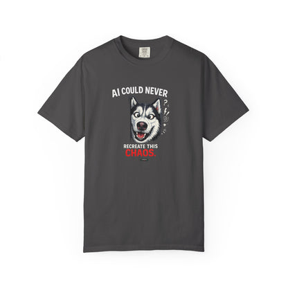 DOG Husky: AI Could Never Recreate This Chaos T-Shirt