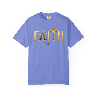DigitalDivine:  Faith Cross - "Confidence In What We Can’t See" T-SHIRT- (Light Colors Version)