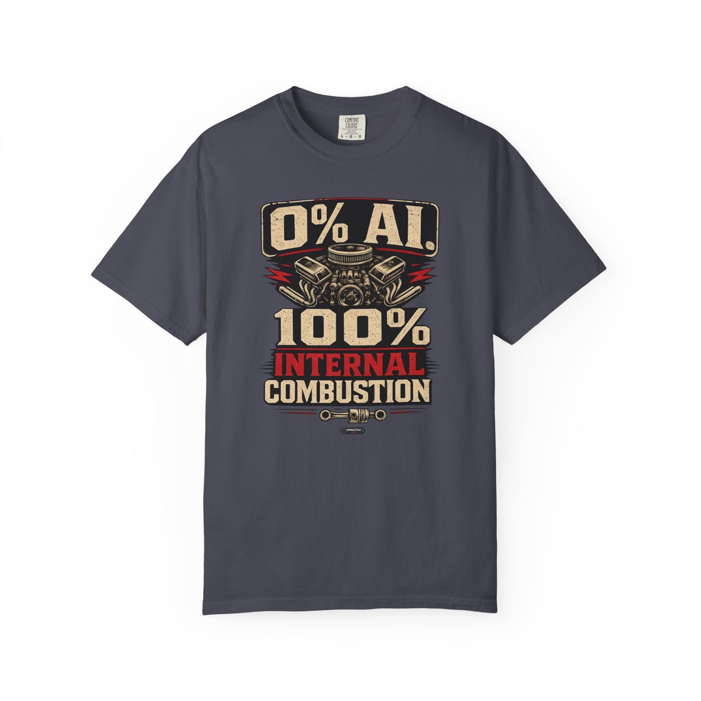 CLASSIC CAR 0% AI. 100% Internal Combustion T-Shirt