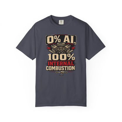 CLASSIC CAR 0% AI. 100% Internal Combustion T-Shirt