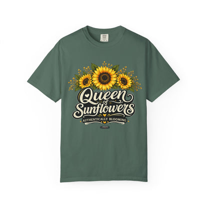 Queen of Sunflowers AUTHENTICALLY BLOOMING T-Shirt
