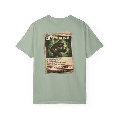 Chatquatch Sighting T-Shirt — Vintage Cryptid Poster Graphic Tee