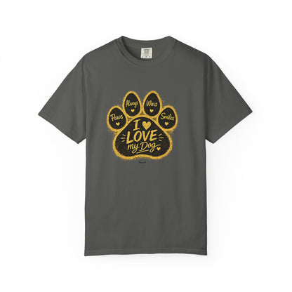 PAWS: Always Win Smile.  Love My Dog Pet Lover Graphic Tee