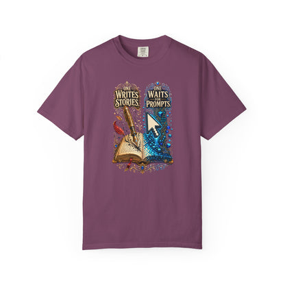 BOOKTee: One Writes Stories, One Waits Prompts T-Shirt