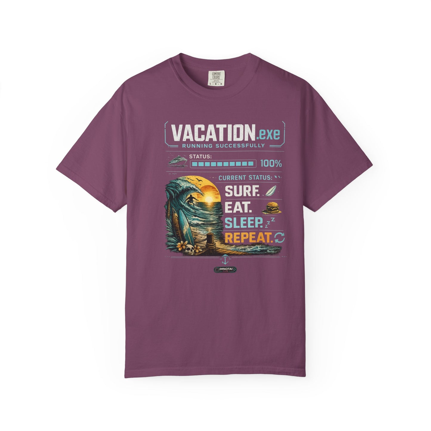 Vacation.exe Surf. Eat. Sleep. Repeat. T-Shirt