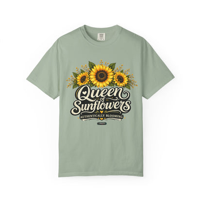 Queen of Sunflowers AUTHENTICALLY BLOOMING T-Shirt