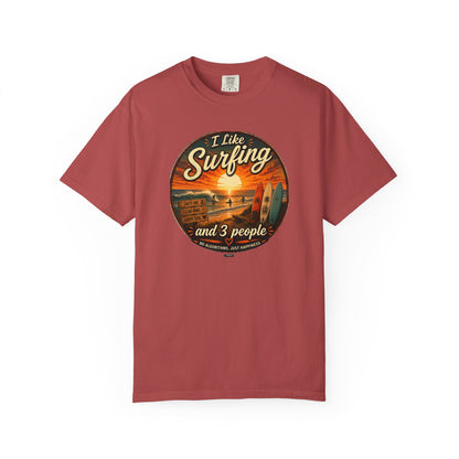 I Like Surfing  and 3 People T-shirt