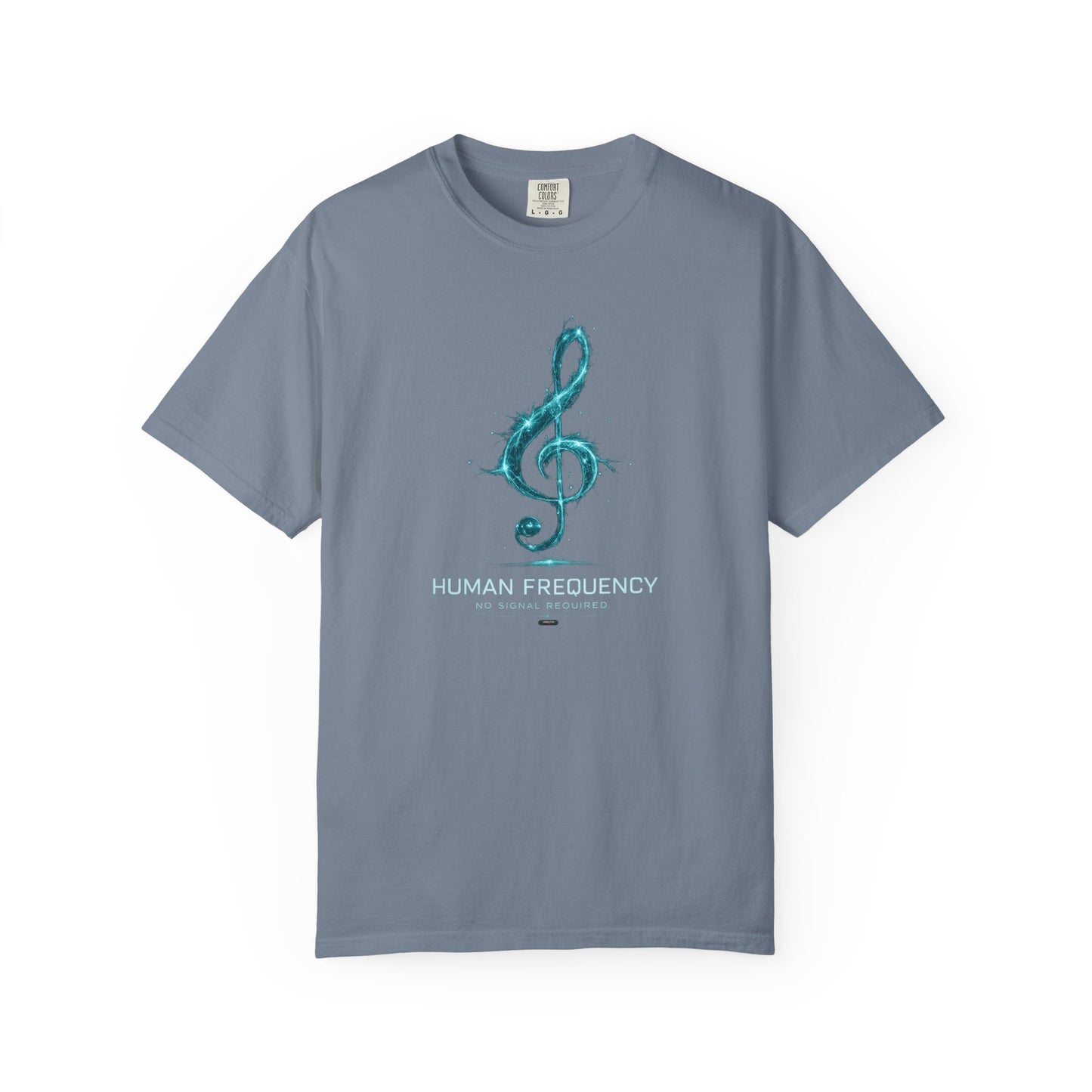 MUSIC: Human Frequency Treble Cleft Graphic T-Shirt