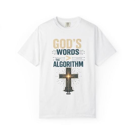 DigitalDivine: GOD'S WORDS > THAN ALGORITHM T-Shirt