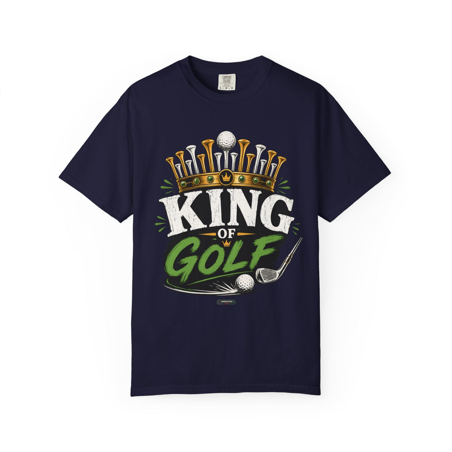 King of Golf T-Shirt — Crowned Golfer Graphic Tee